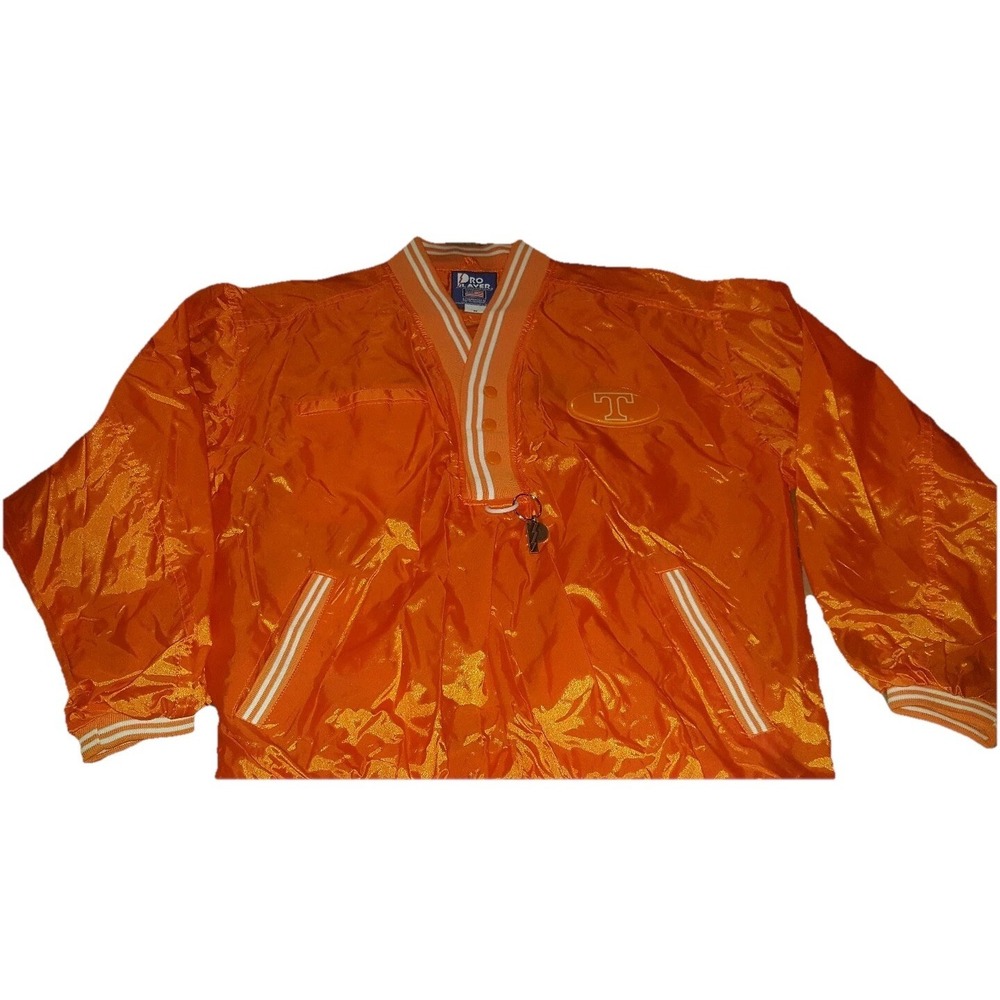 Vtg Pro Player Tennessee Volunteers Pullover Mens Sz Medium Orange Nylon  NCAA